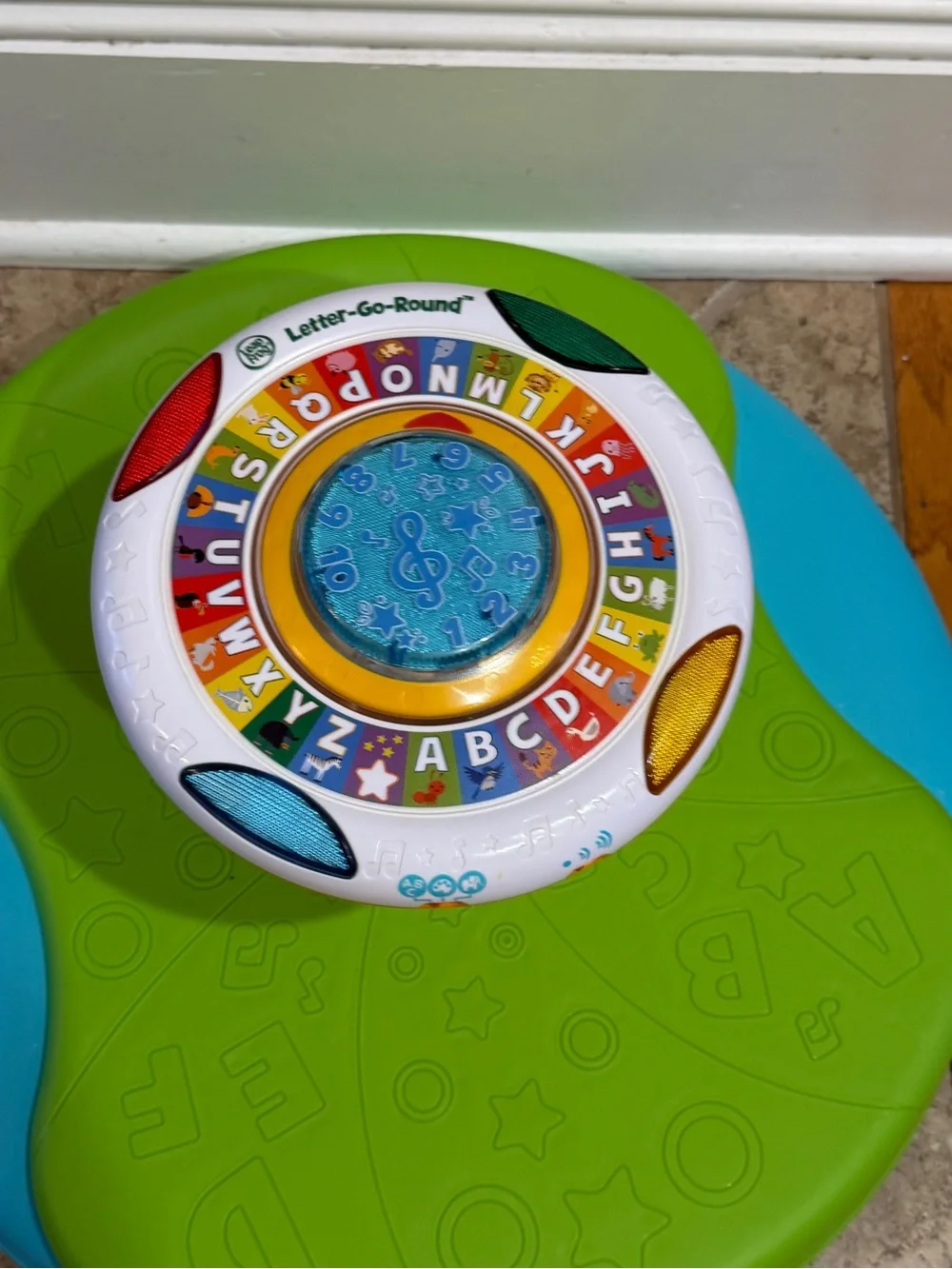 Leapfrog Interactive Alphabet Spinner Learning Toy - Green & Blue Sit & Spin